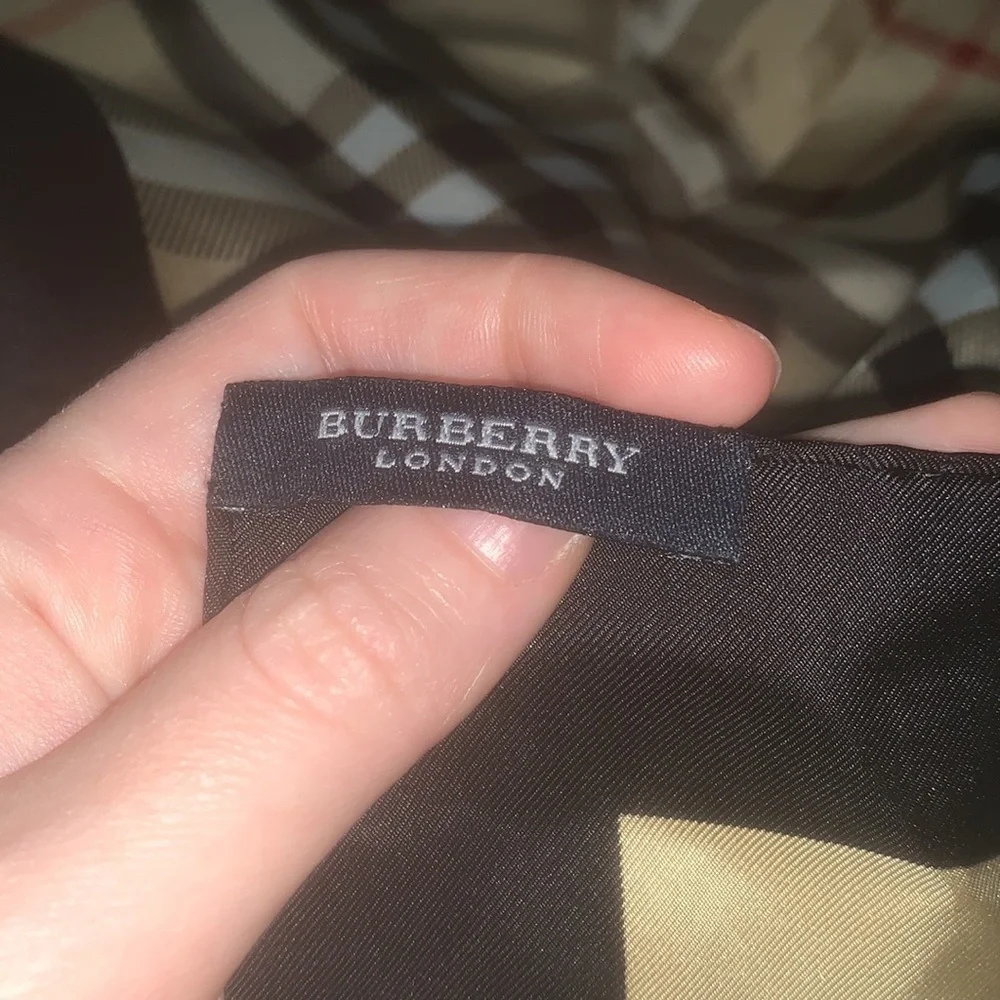 Authentic Burberry Nova Check silk scarf